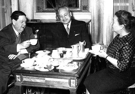 with Madeleine and Darius Milhaud